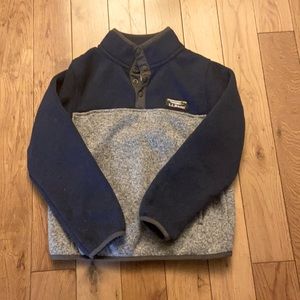 Kids LL Bean sweater fleece pullover
